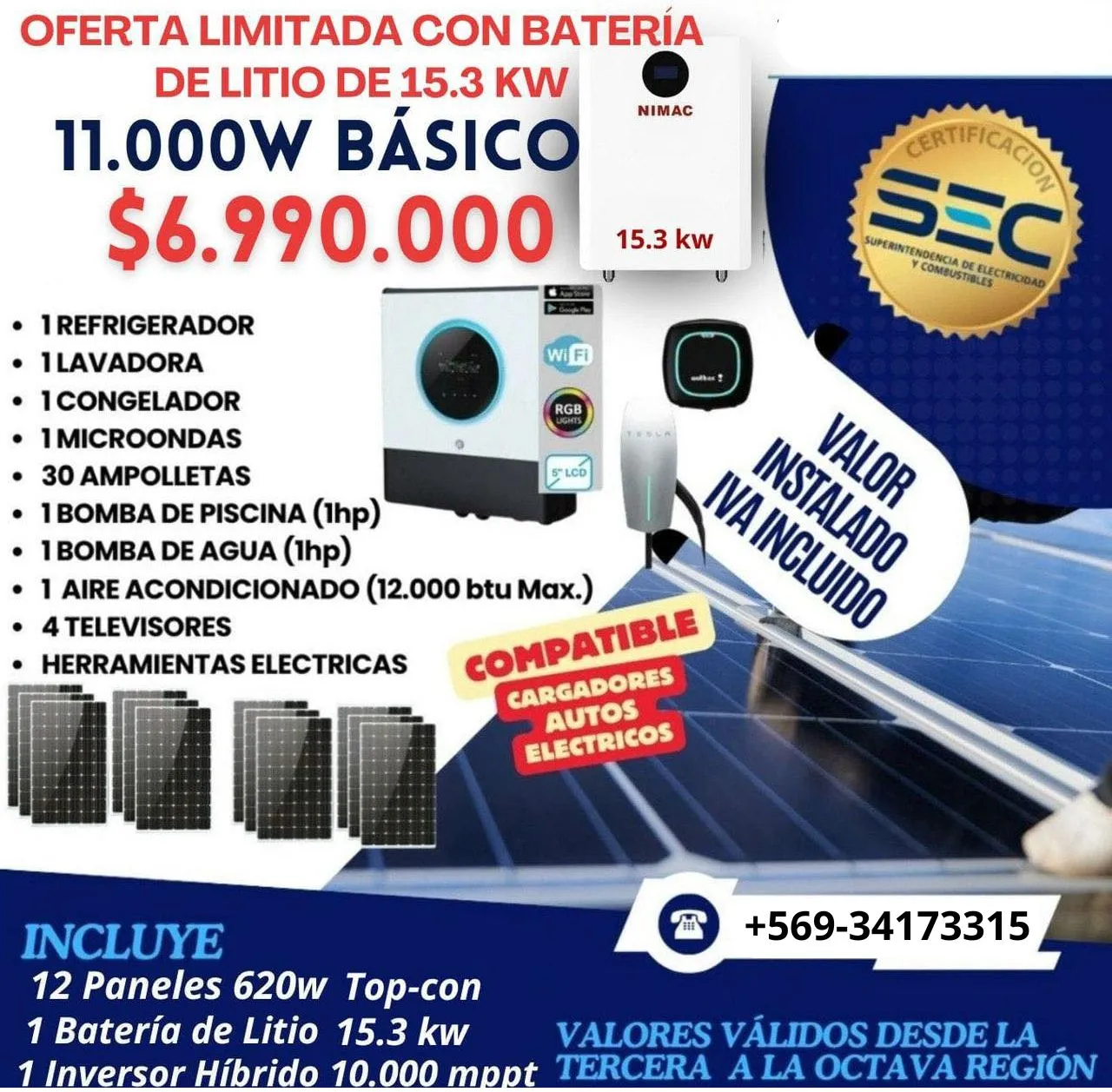 Paneles Solares - 11.000 Watt