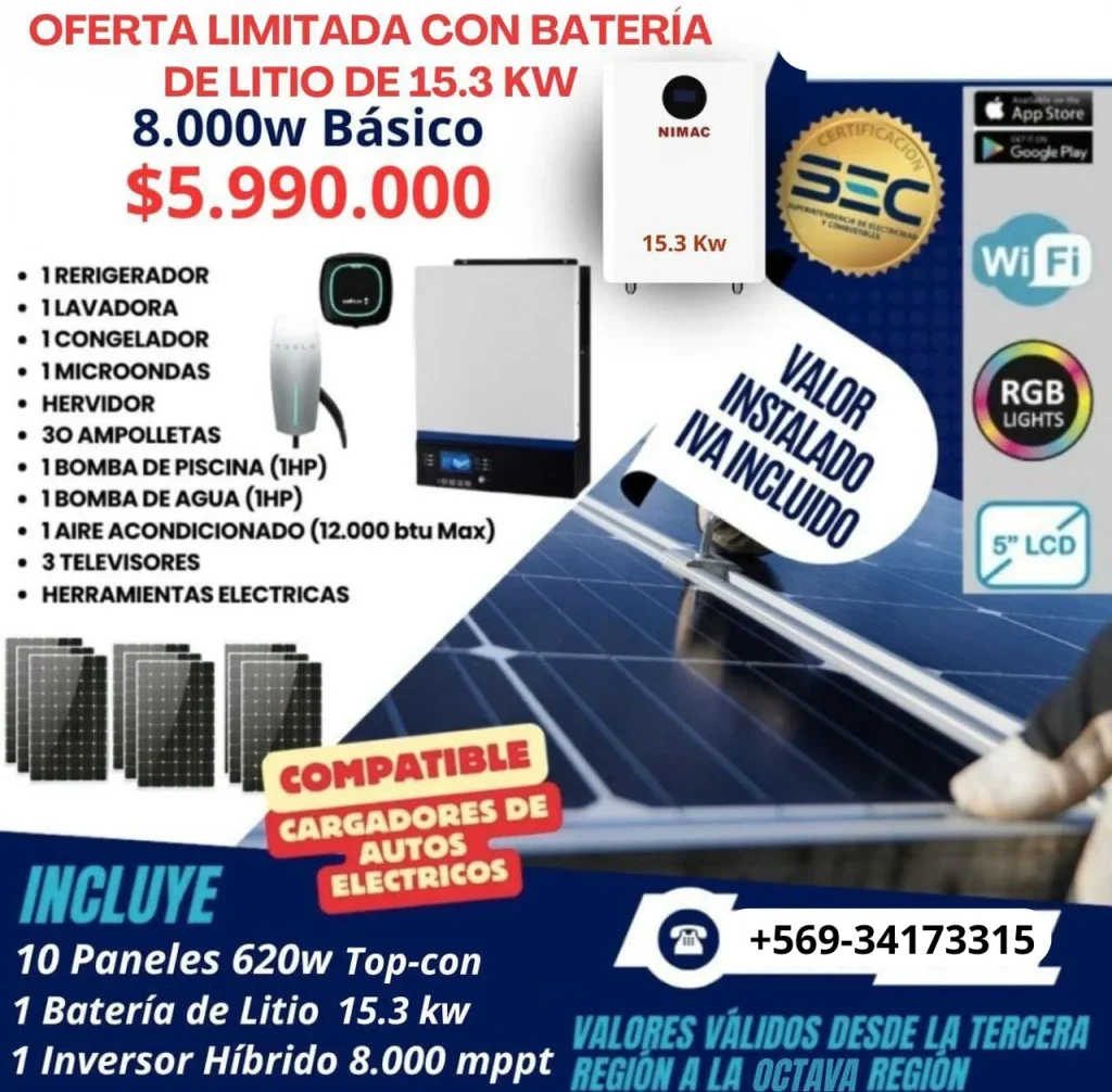 Paneles Solares - 8.000W-BASICO